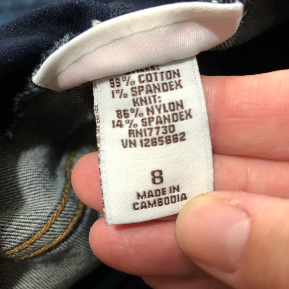 Liz Lange Maternity Over the Belly Jeans SZ 8 - Picture 7 of 8